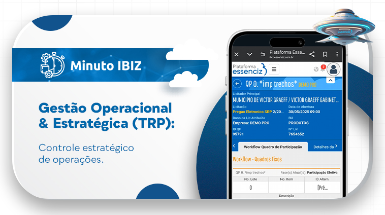 Minuto IBIZ: Gestão Operacional & Estratégica (TRP): O Controle Estratégico de Operações Que Sua Empresa Precisa no Mercado Público